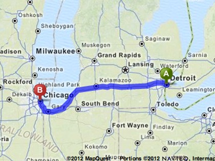 travel from detroit to chicago