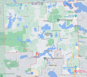 Commerce Twp map